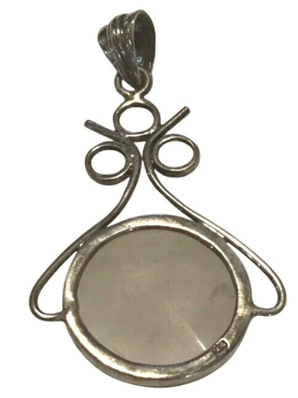 Rose Quartz 925 Sterling Silver Boho Pale PINK PENDANT Lovingly Used see pics